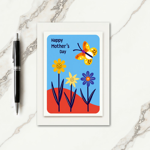 Polka Dot Blossom Mothers Day Card