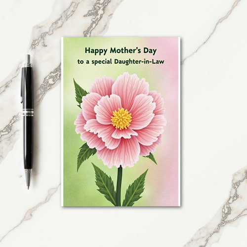 Polka Dot Blossom Pink Card