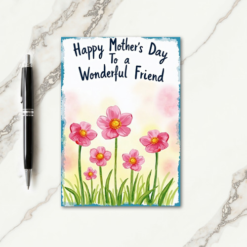 Polka Dot Blossom Thank You Card