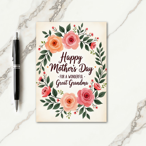 Polka Dot Blossom Thanks Card