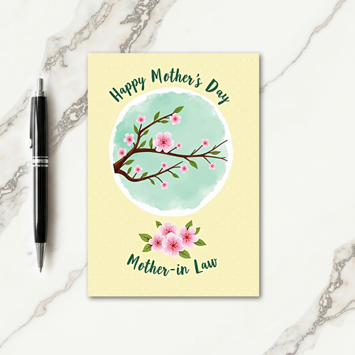 Polka Dot Blossom Tree Card