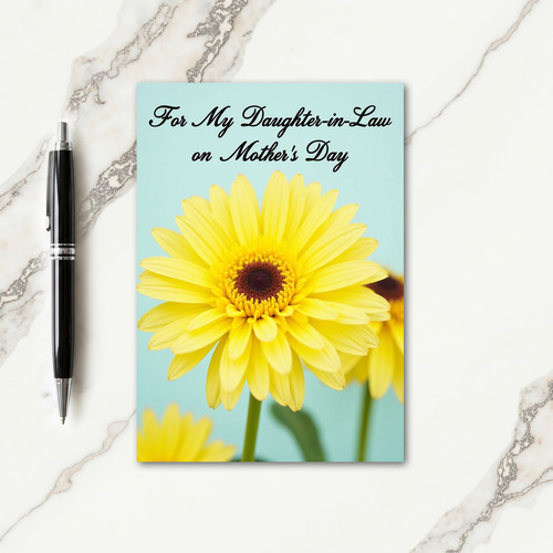 Polka Dot Blossom Yellow Card