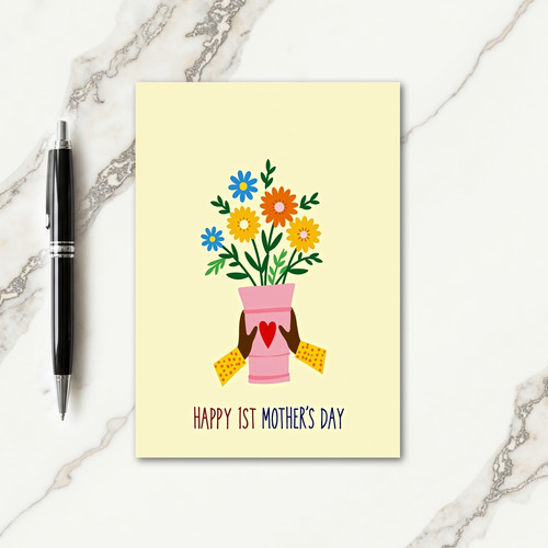 Polka Dot Bouquet Card
