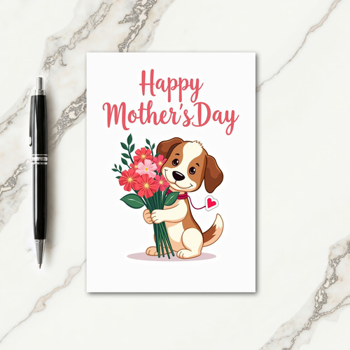 Polka Dot Bouquet Friend Card