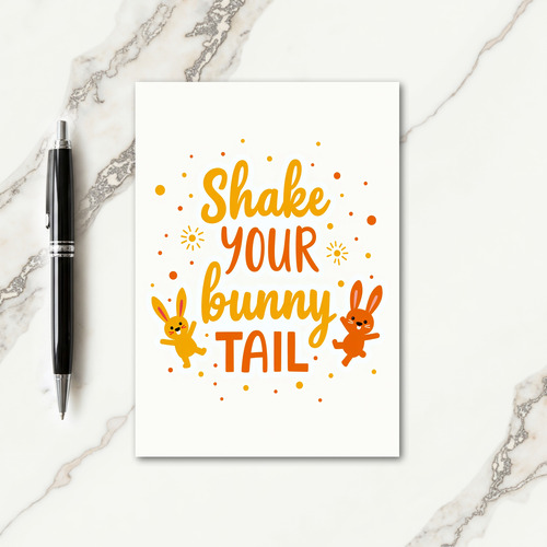 Polka Dot Bunny Fun Card