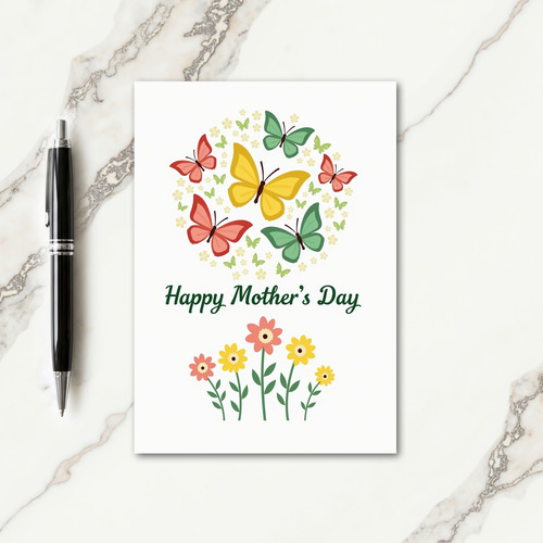 Polka Dot Butterfly Card