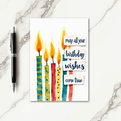Polka Dot Candle Party Card