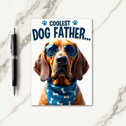 Polka Dot Canine Aviator Card