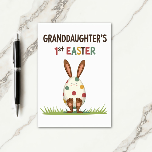 Polka Dot Creature First Holiday Card