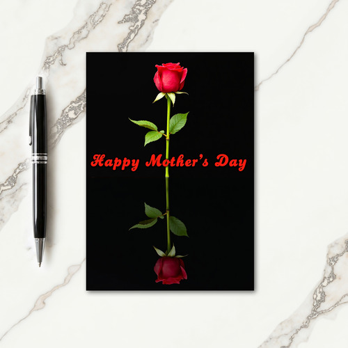 Polka Dot Crimson Bloom Card