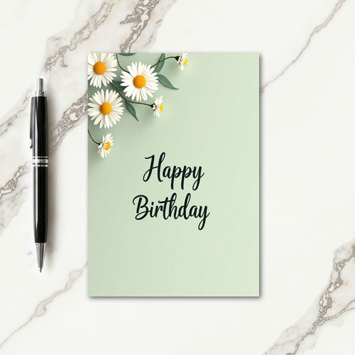 Polka Dot Daisy Bloom Card