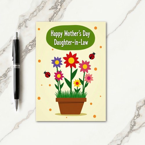 Polka Dot Daughterinlaw Card