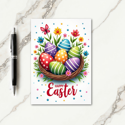 Polka Dot Delight Holiday Card