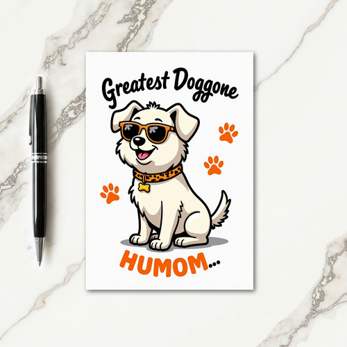 Polka Dot Dog Friend Card