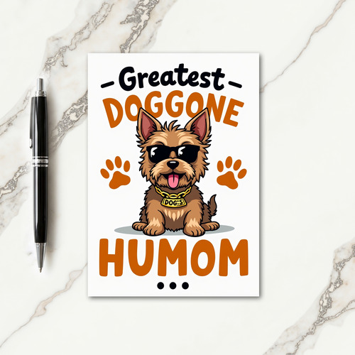 Polka Dot Dog Happy Card