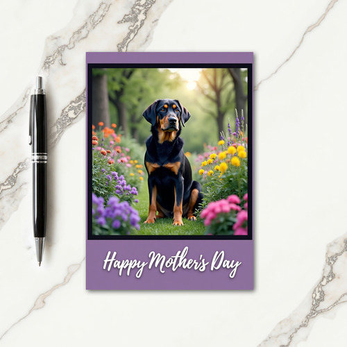 Polka Dot Dog Portrait Card