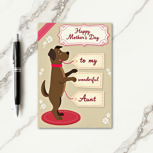 Polka Dot Dogs Best Wishes Card