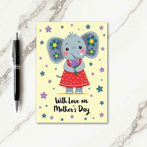 Polka Dot Dress Love Card