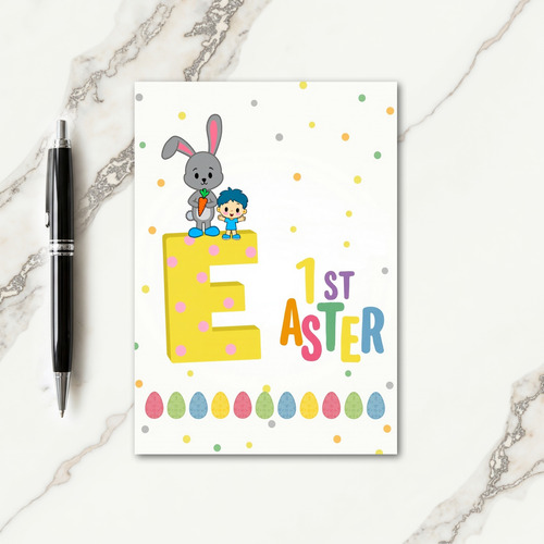 Polka Dot Easter E Card