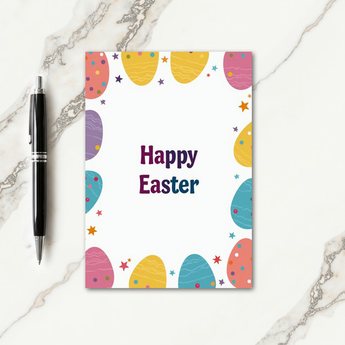 Polka Dot Easter Greeting Card