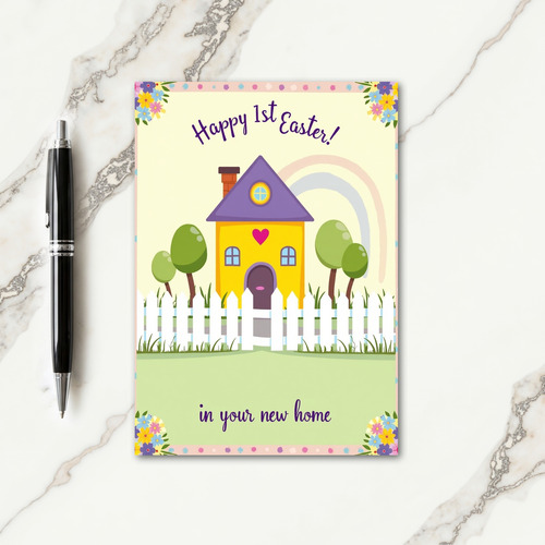Polka Dot Easter Home Card