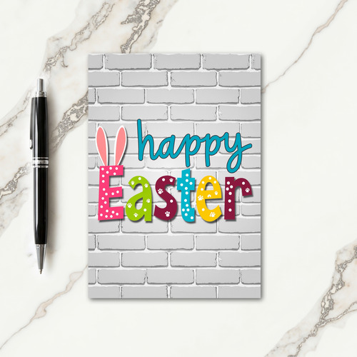 Polka Dot Easter Message Card