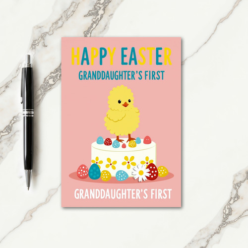 Polka Dot Egg Granddaughter Card