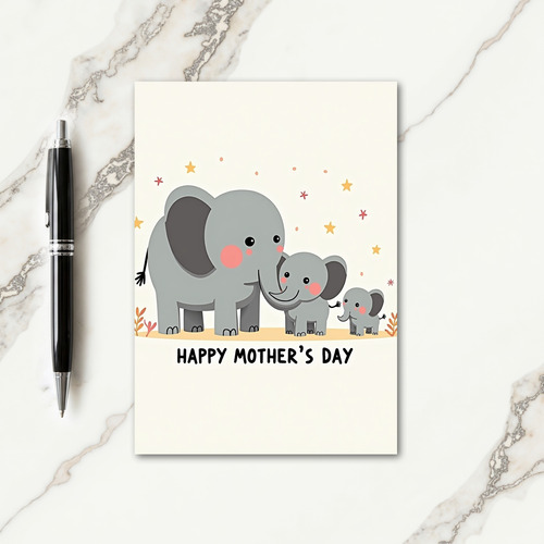 Polka Dot Family Love Card