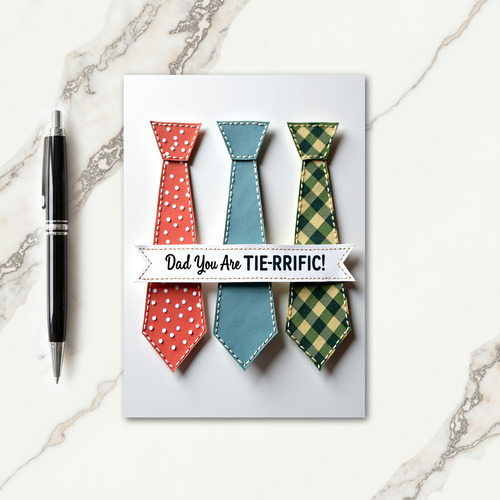 Polka Dot Fathers Day Card