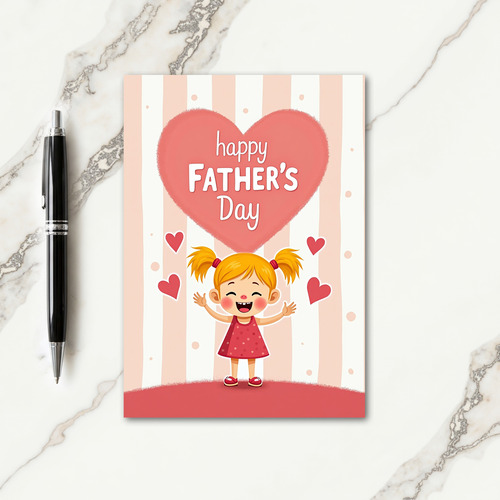 Polka Dot Fathers Day Love Card