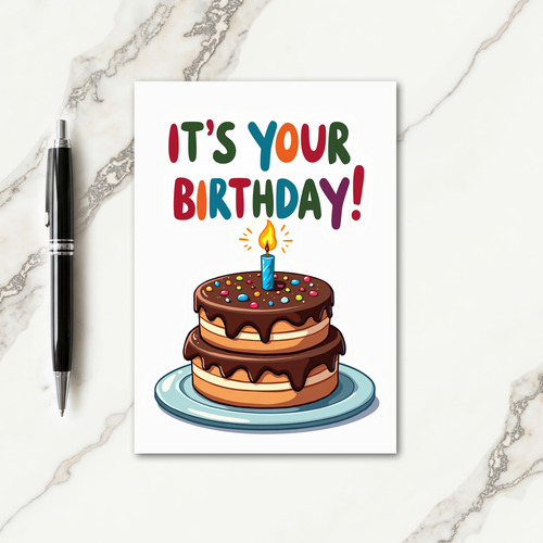 Polka Dot Festive Cake Card