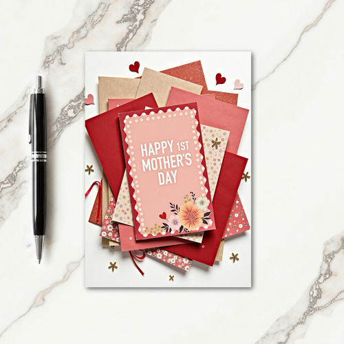 Polka Dot First Mothers Day Card