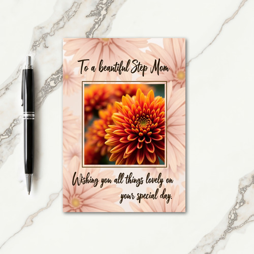 Polka Dot Floral Admiration Card