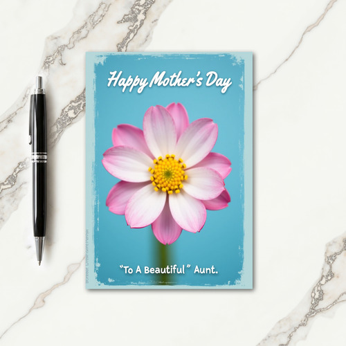 Polka Dot Floral Azure Card