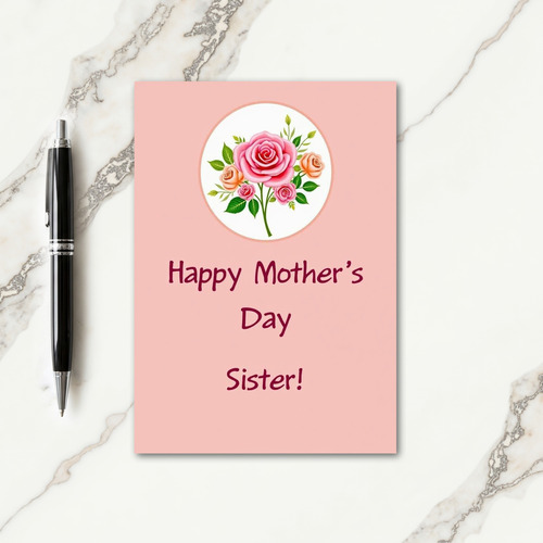 Polka Dot Floral Birthday Card