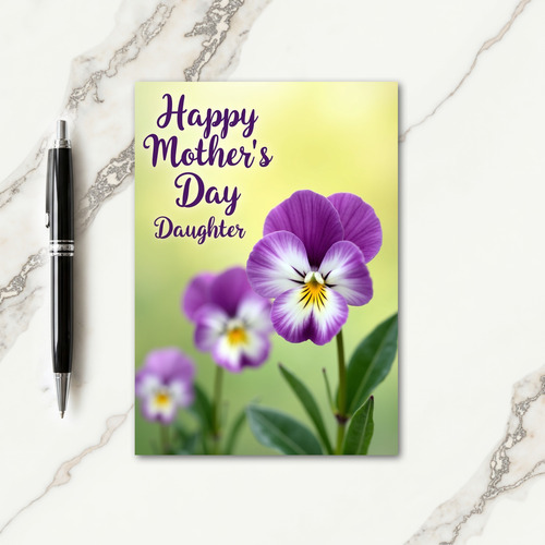 Polka Dot Floral Bloom Card