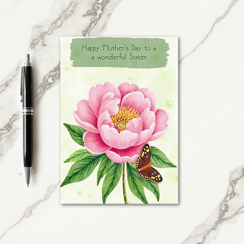 Polka Dot Floral Blossom Card