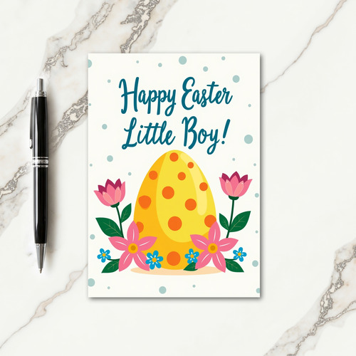 Polka Dot Floral Celebration Card
