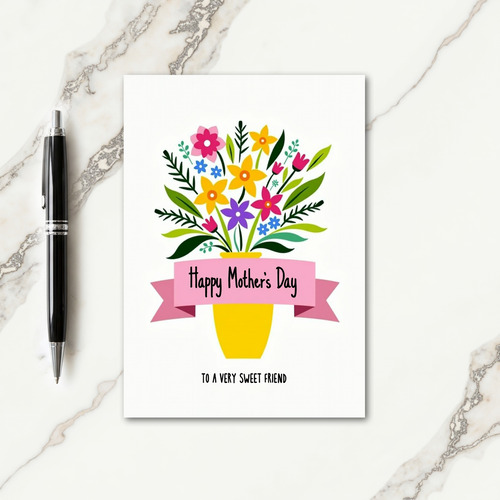 Polka Dot Floral Cheer Card