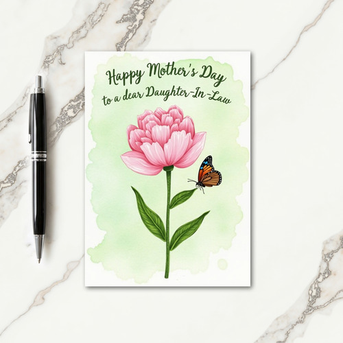 Polka Dot Floral Congrats Card