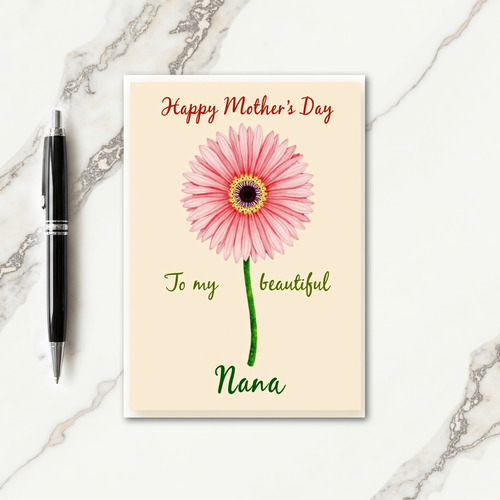 Polka Dot Floral Emblem Greeting Card