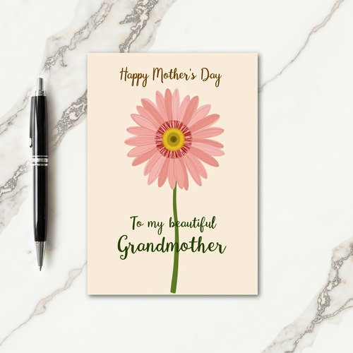 Polka Dot Floral Festive Card