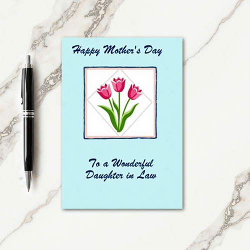 Polka Dot Floral Friend Card