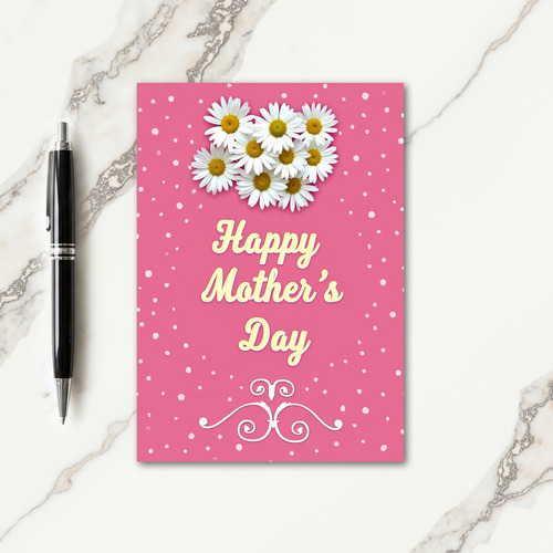 Polka Dot Floral Greeting Card