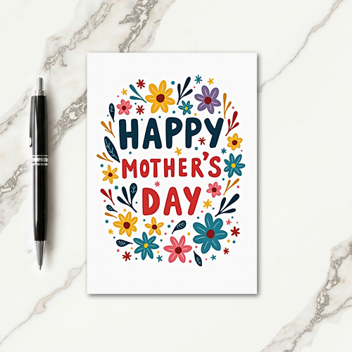 Polka Dot Floral Honor You Card