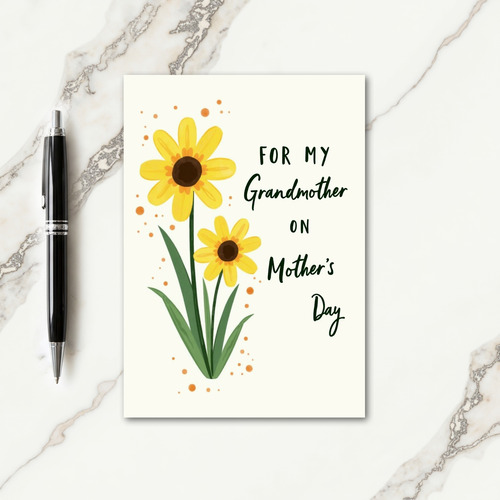Polka Dot Floral Mom Appreciation Card