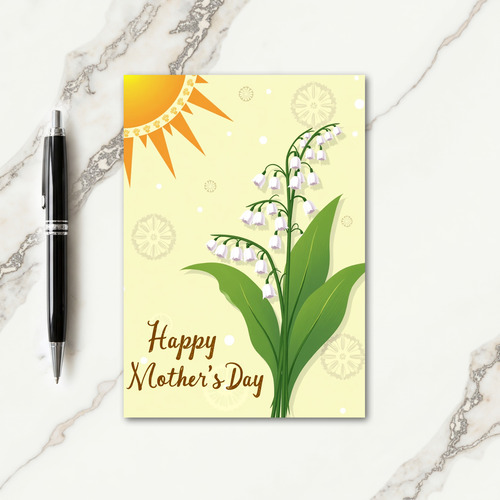 Polka Dot Floral Spring Card