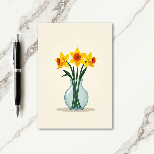 Polka Dot Floral Springtime Card