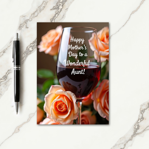 Polka Dot Floral Wish Card