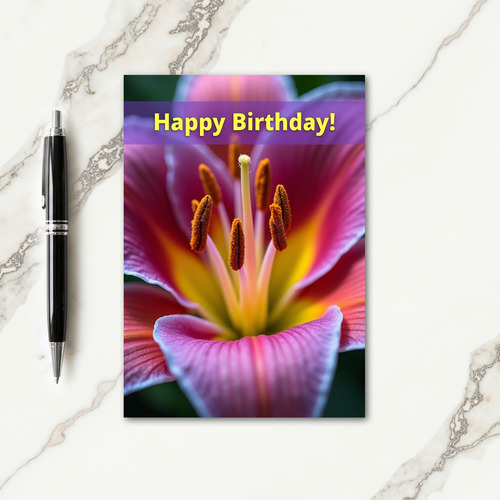 Polka Dot Flower Bloom Card